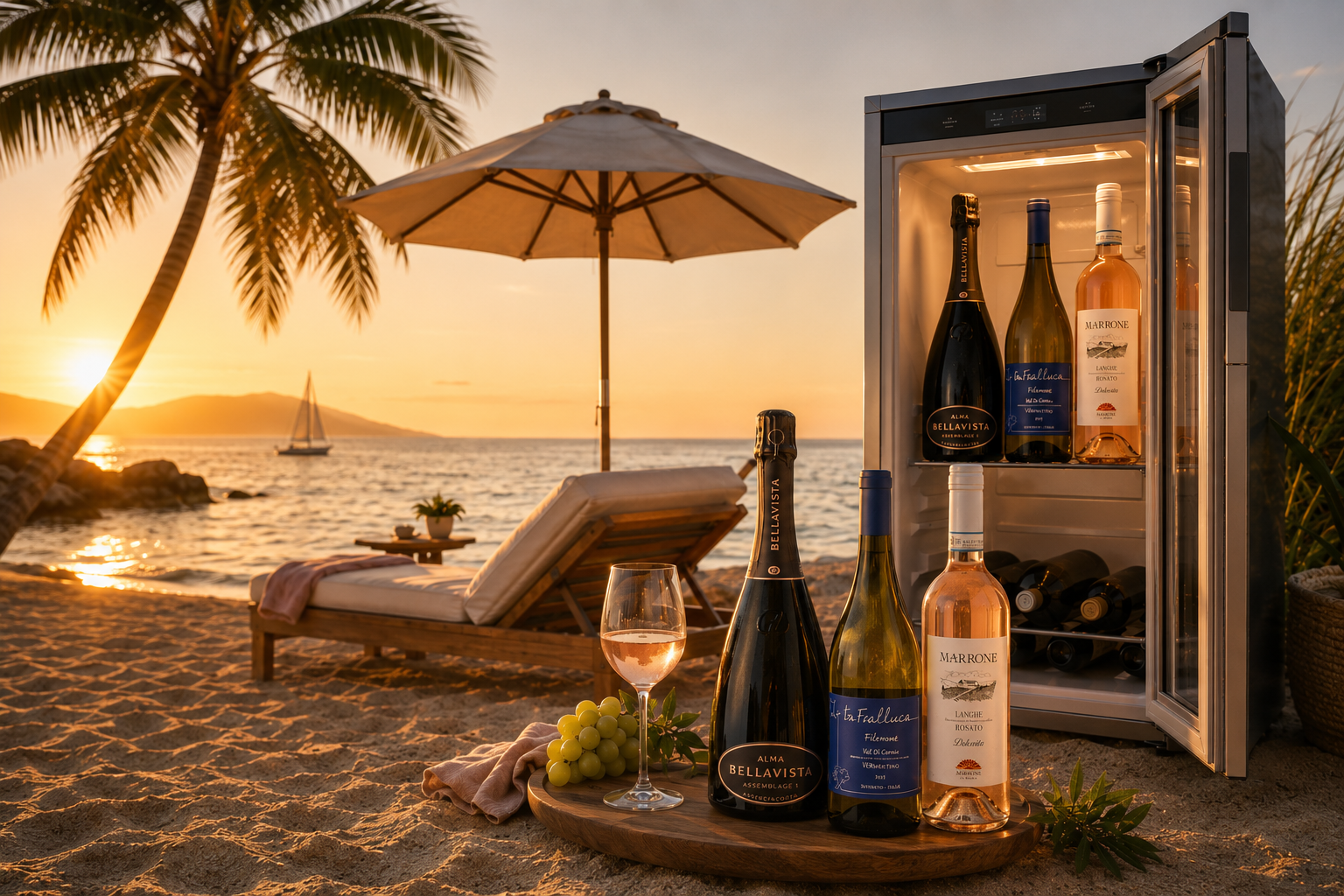 Urlaub beginnt mit dem ersten Glas